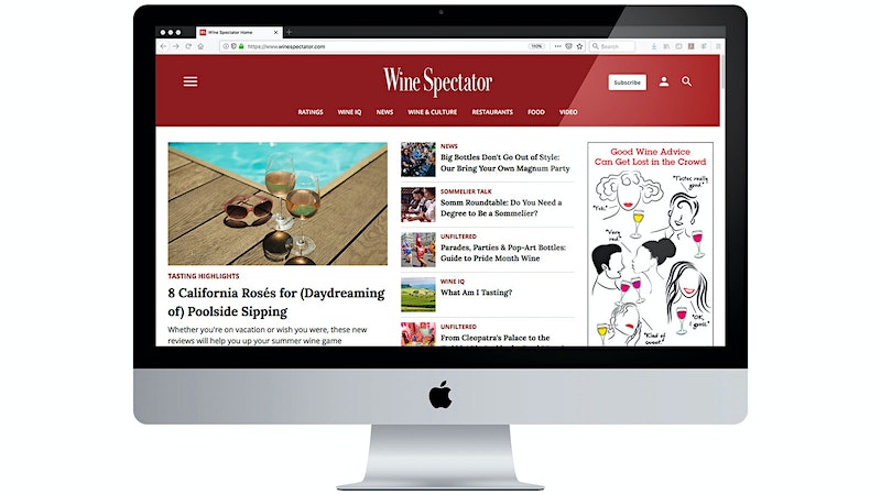 Wine Spectator Revamps Website