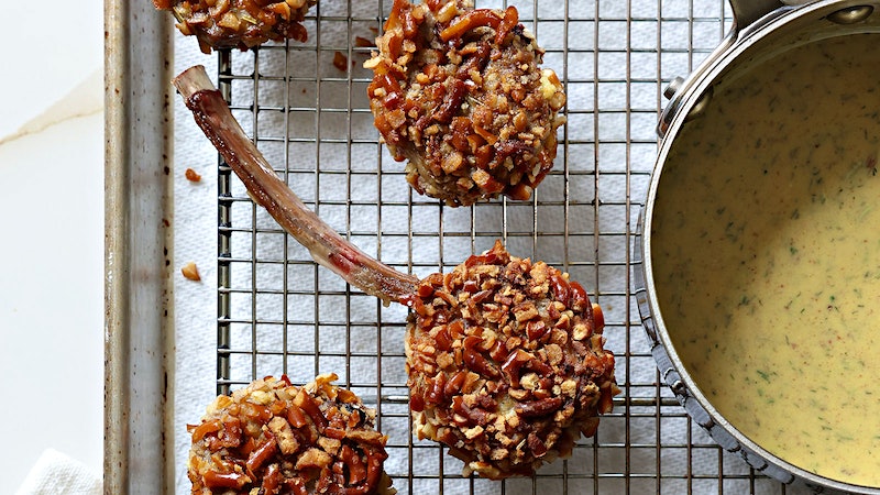 This Hanukkah, Impress Your Family with Pretzel-Crusted Lamb Chops