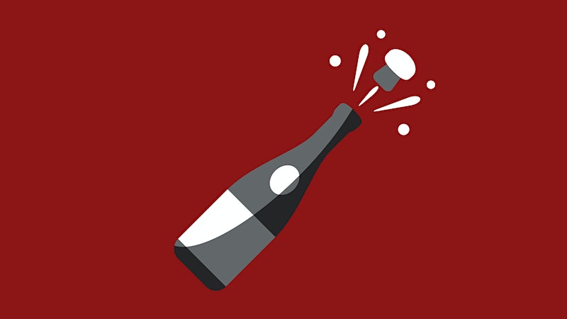 How long can Champagne be stored in a wine cooler?