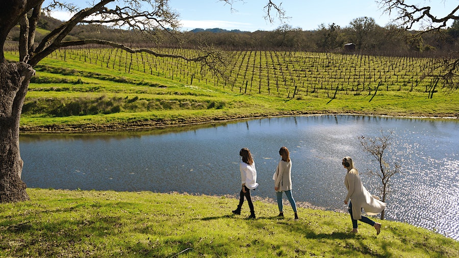 Sonoma's Medlock Ames partnered with a local sound artist for a private tasting experience on the property.